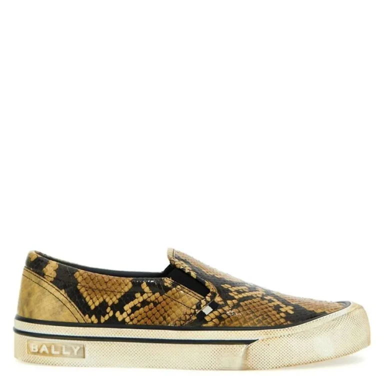Bally Leory-P Snakeskin-Effect Sneakers