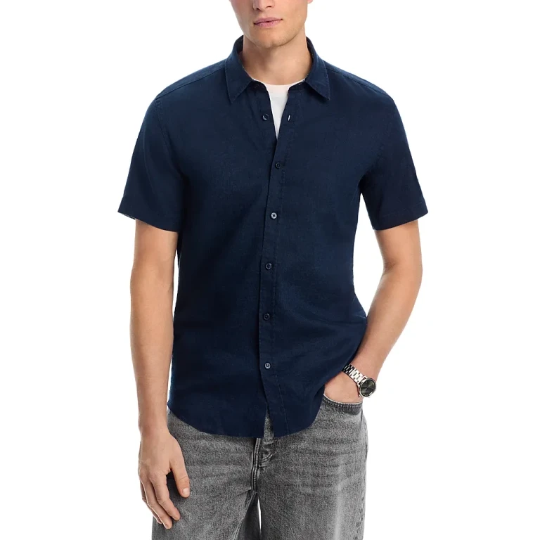 Boss Roan Slim Fit Stretch Button-Front Shirt