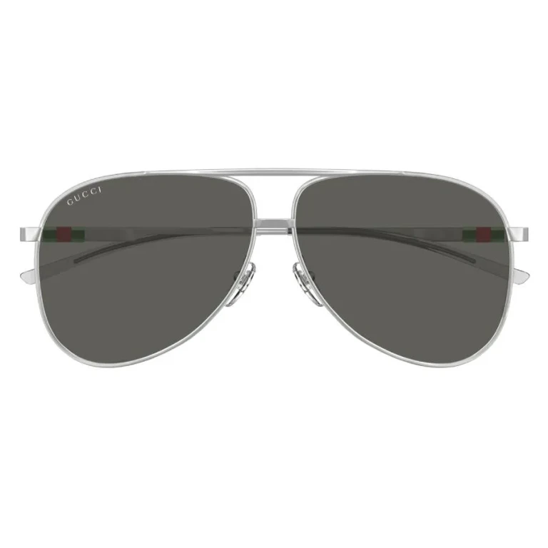 Gucci Grey Pilot Mens Sunglasses GG1677S 001 62