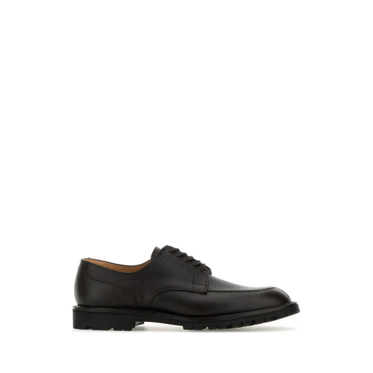 Crockett & Jones Dark Brown Leather Denver Lace-up Shoes