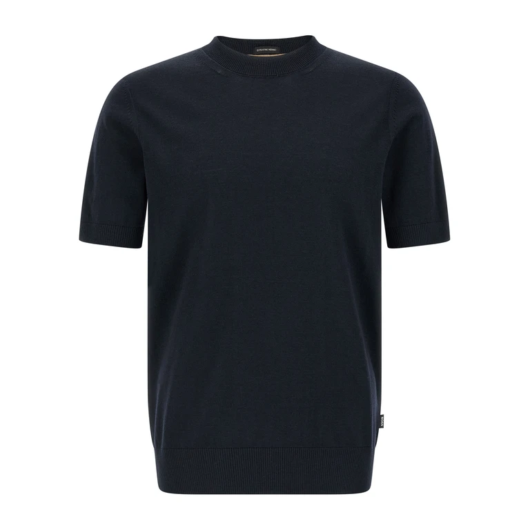 Hugo Boss H-Umauro sweater Blue Virgin Wool Sweater, Cardigans - Men