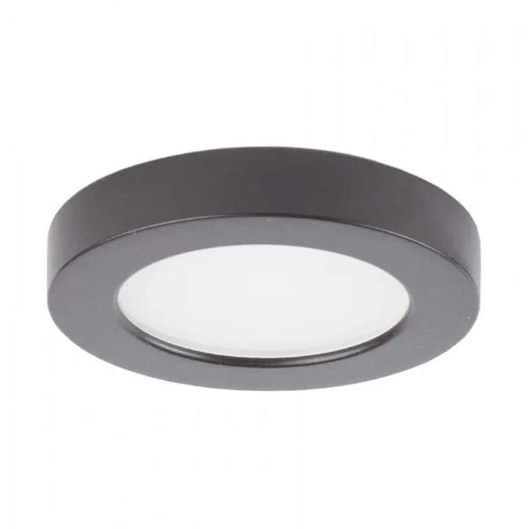 WAC Lighting 1-Light Edge Lit Energy Star LED 24V Button Light in Dark Bronze - HR-LED90-30-DB