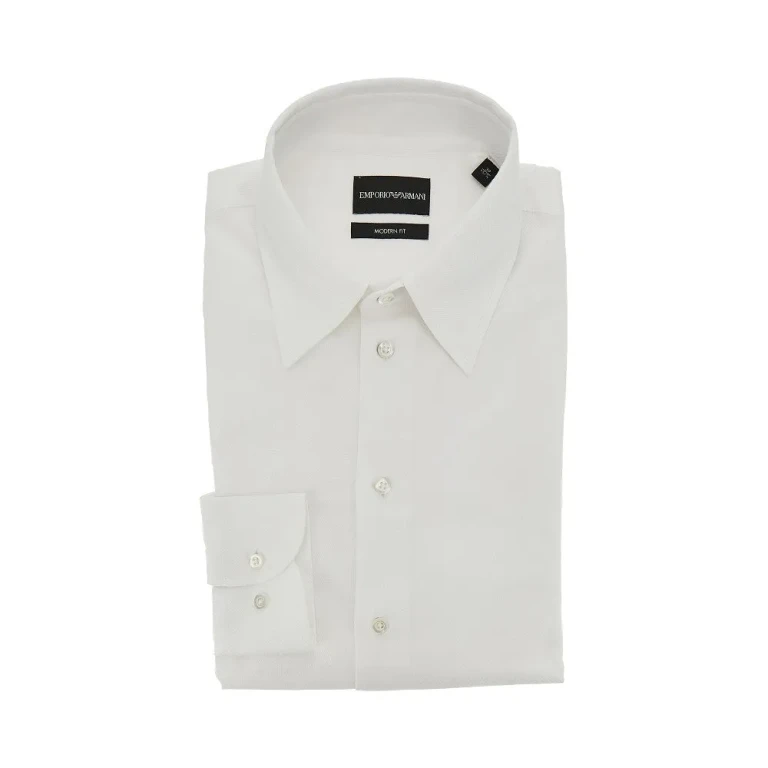 Emporio Armani Modern Fit Baumwollhemd für Herren (Größe 39)