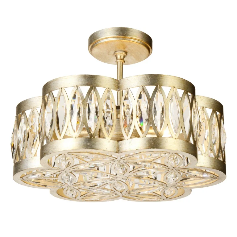 Champagne Six Light Chandelier from the Nova Collection