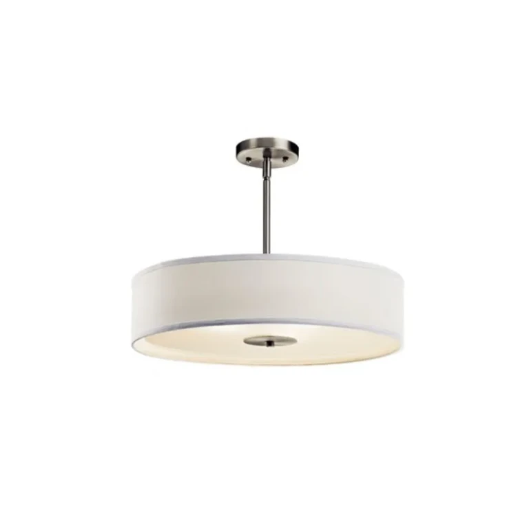 Kichler 42121 Suspension 3 lumières 20 pouces - Nickel brossé