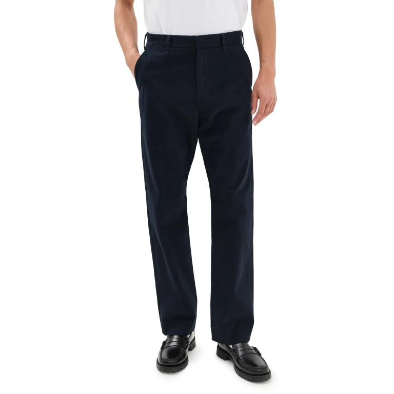 Vince Louie Straight Fit Peached Cotton Chinos Coastal 34