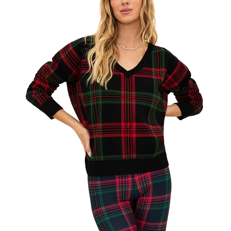 Beach Riot Joey V Neck Pullover Sweater