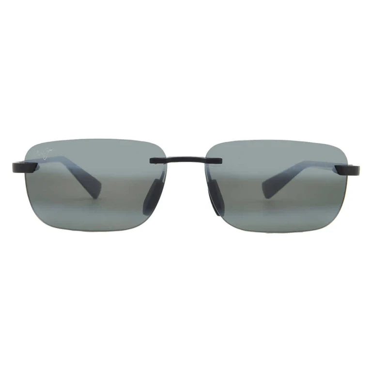 Maui Jim Lanakila Neutral Grey Rectangular Unisex Sunglasses 624-02 59