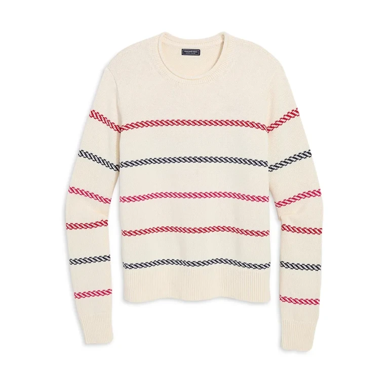 Vineyard Vines Katie Cotton Multi Stripe Sweater