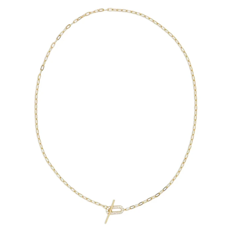 Shashi Pave Toggle Necklace, 15.25