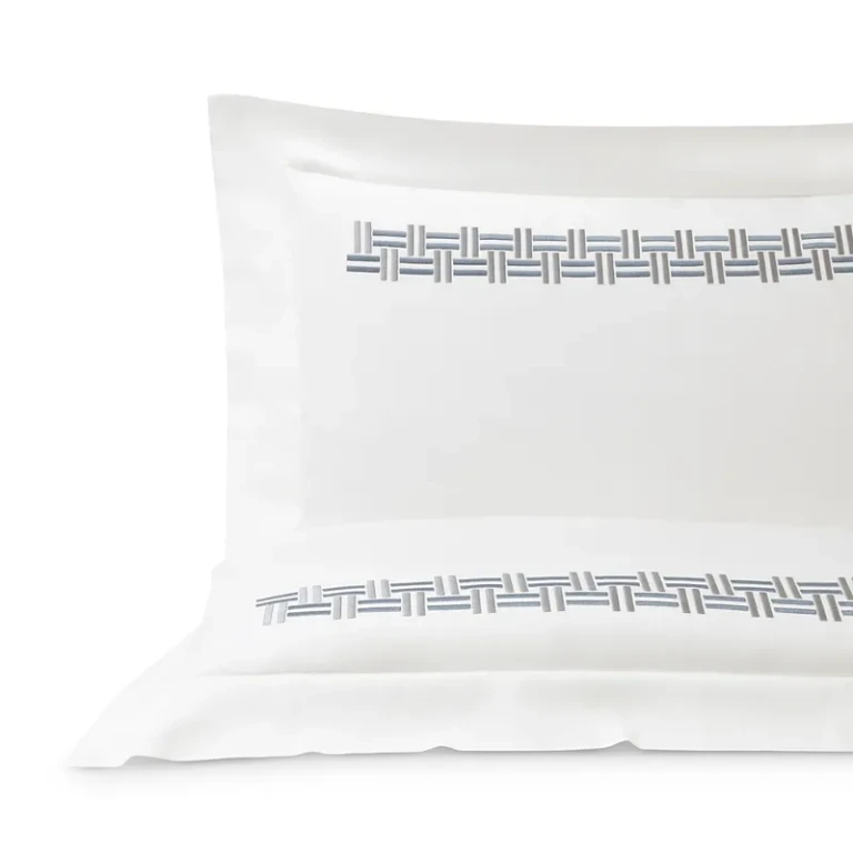 Frette Basketweave Embroidery Sham, King