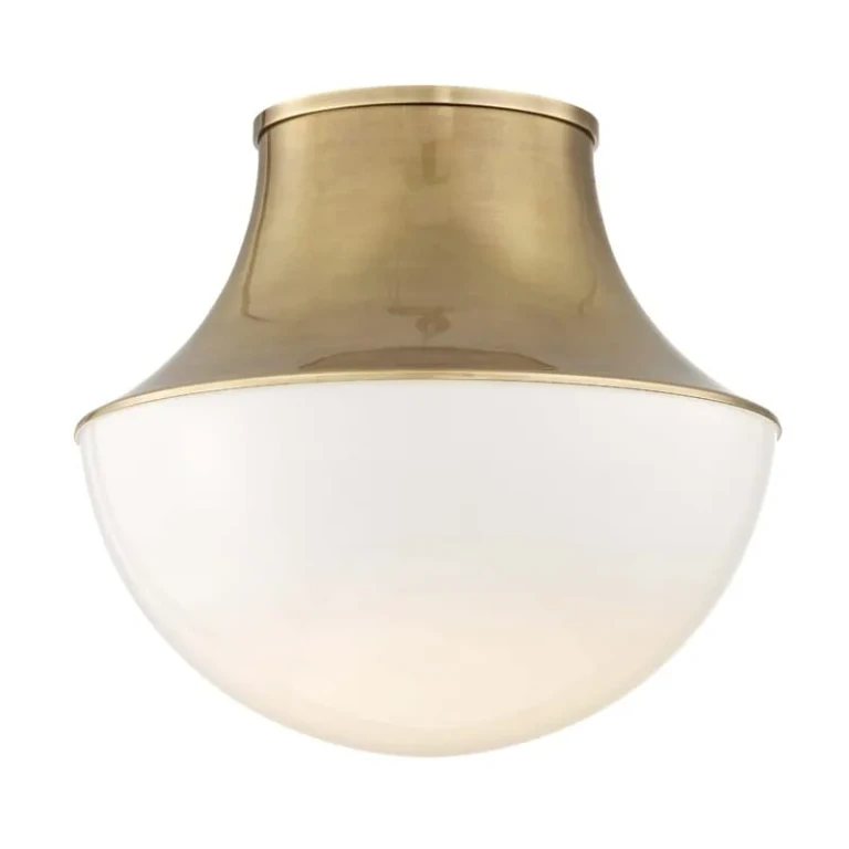 Lettie Ceiling Light in Aged Brass