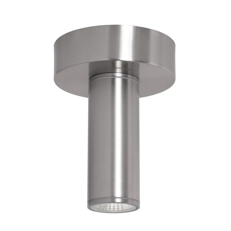Satin Nickel LED Outdoor Ceiling Mount from the Beverly Collection