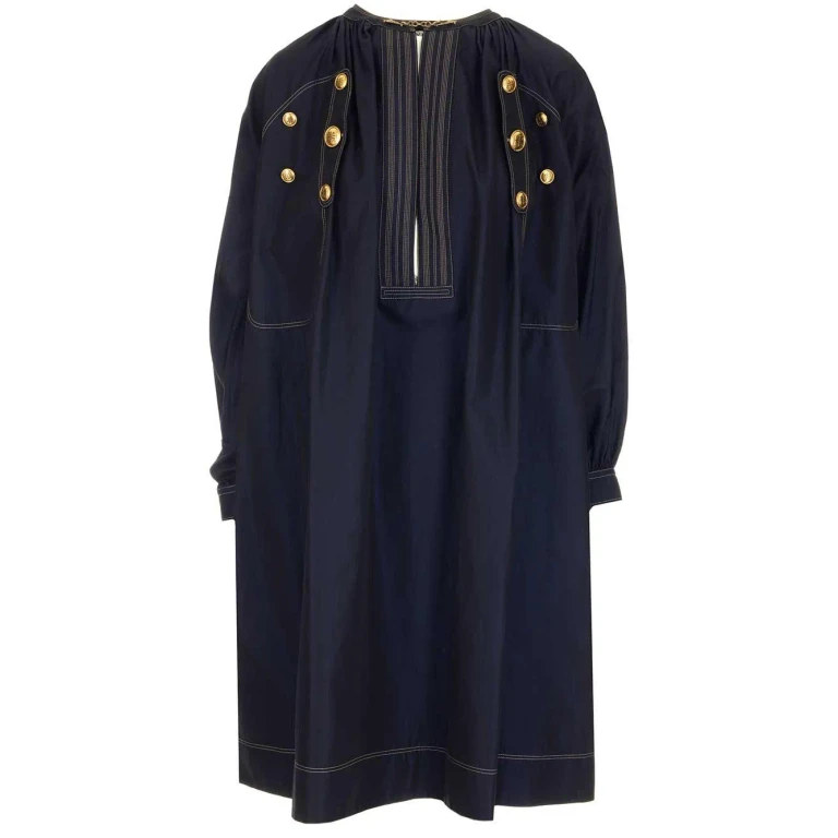 Givenchy 纽扣中长款牛仔连衣裙