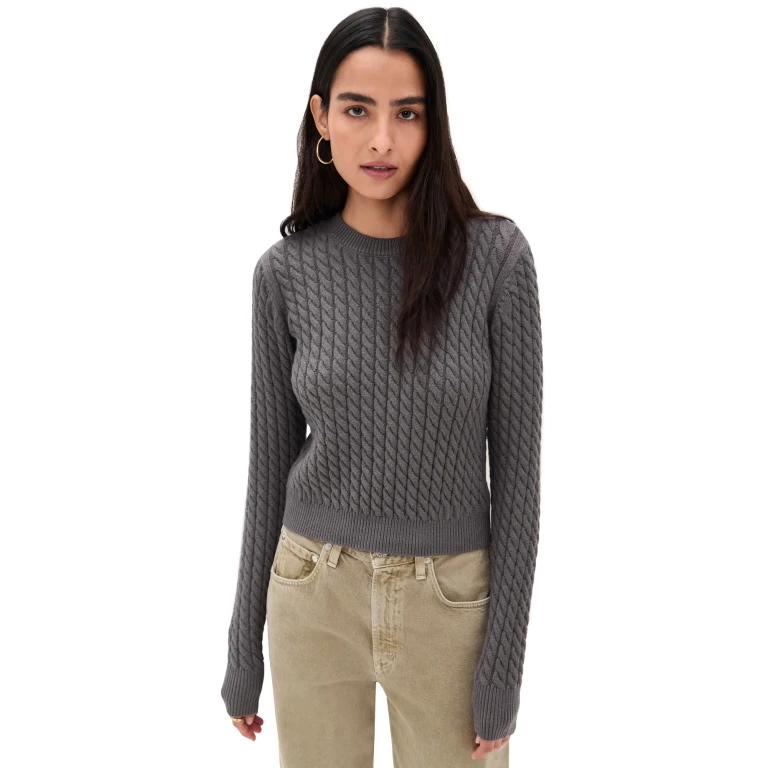 Favorite Daughter The Feel Good Sweater Grey Shadow XL