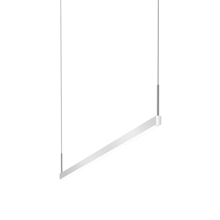 Thin-Line 2-Light 5" Pendant Light in Bright Satin Aluminum