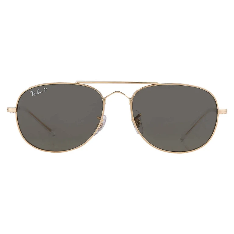 Ray Ban Bain Bridge Polarized Green Pilot Unisex Sunglasses RB3735 001/58 57