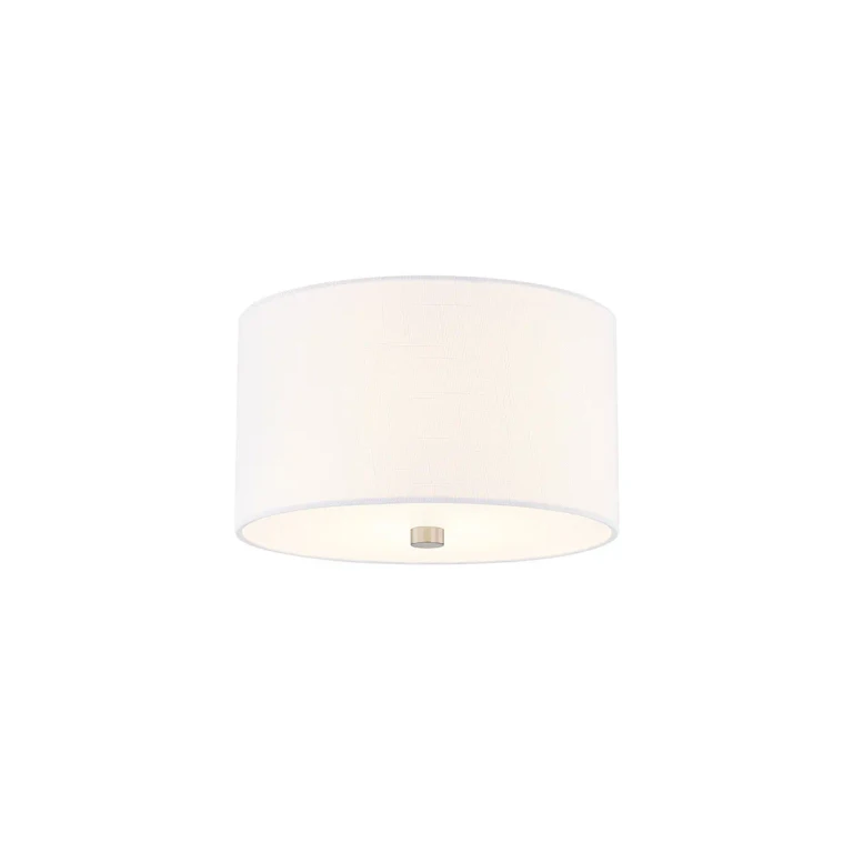 Brushed Nickel Flush-Mount from the Textile Collection
