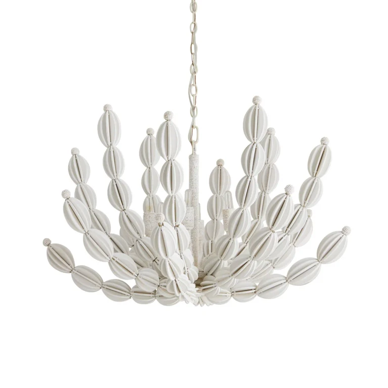 Indi 6-Light Chandelier in White