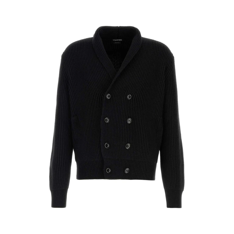 Gucci Black Wool Blend Cardigan