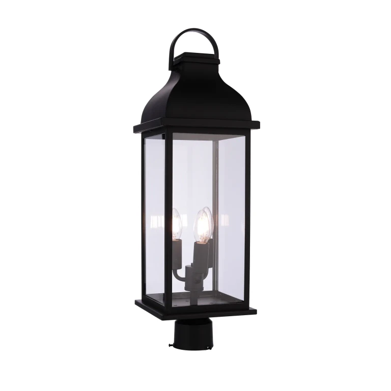 Midnight Outdoor Post Mount from the Bent Tree Collection