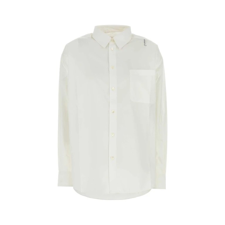 Marni Cama0505s6utc223 00w01 Lilywhite Exterior: Cotton Camicie