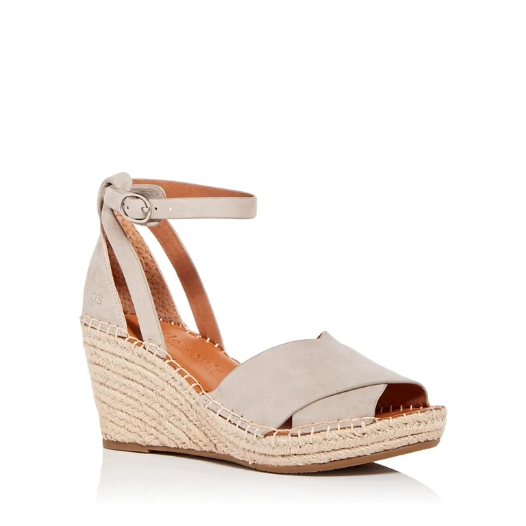 Gentle Souls by Kenneth Cole Women's Charli Ankle Strap Espadrille Wedge Sandals
