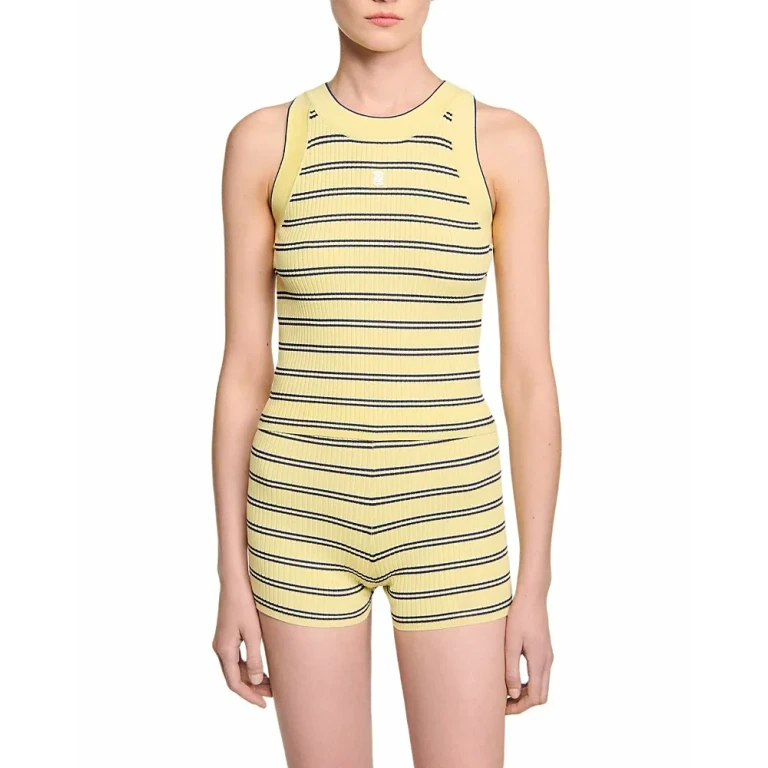 Sandro Rib Knit Vest Top