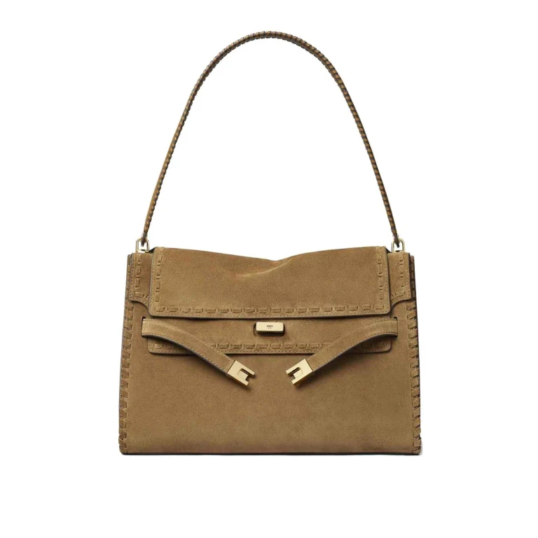 Tory Burch Sac Porté Épaule - Marron Clair