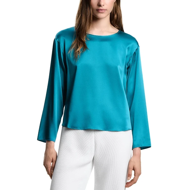 Emporio Armani 실크 블렌드 탑