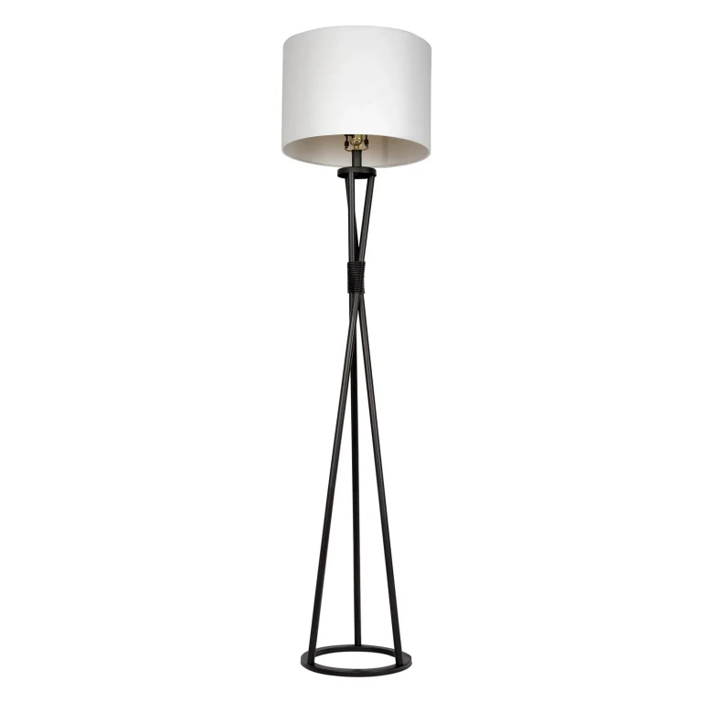 Flat Black One Light Floor Lamp from the Floor Lamp Collection