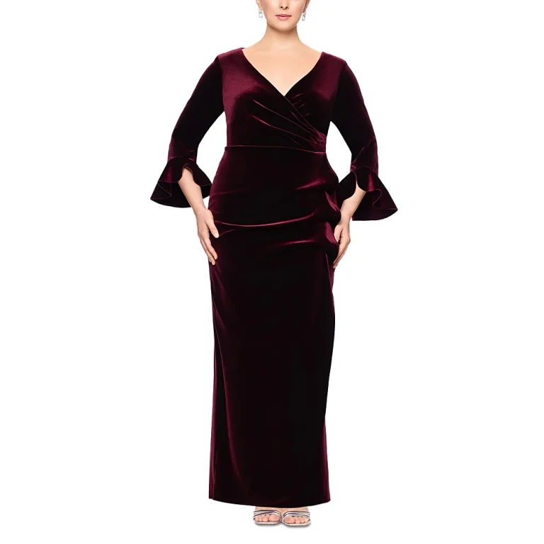 Betsy & Adam Velvet Gown