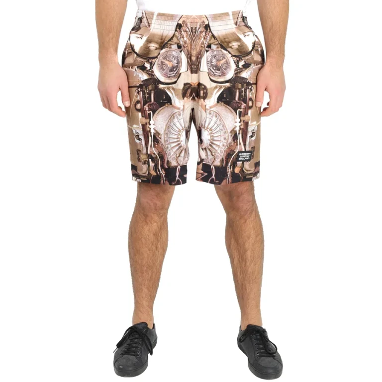 Burberry Mens Bronze Stretton Wilford Mesh Shorts