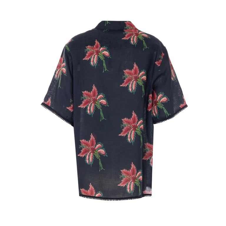 Valentino Garavani Shirts Black Flax - Men