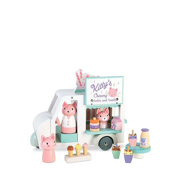 Tender Leaf Toys Kitty's Milkshake Van - Ages 3+
