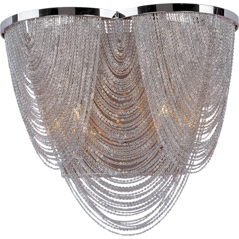 Chantilly 2-Lt Wall Sconce, Polished Nickel