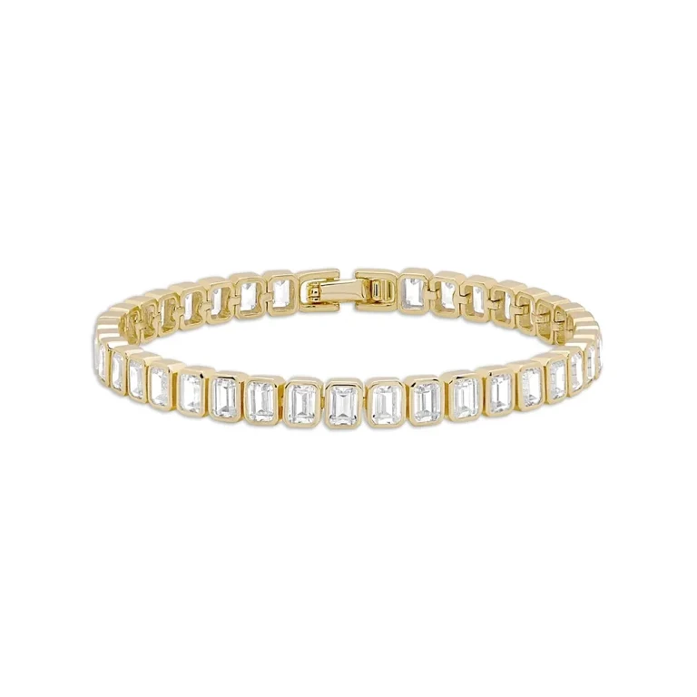 Shashi Emerald Cut Tennis Bracelet