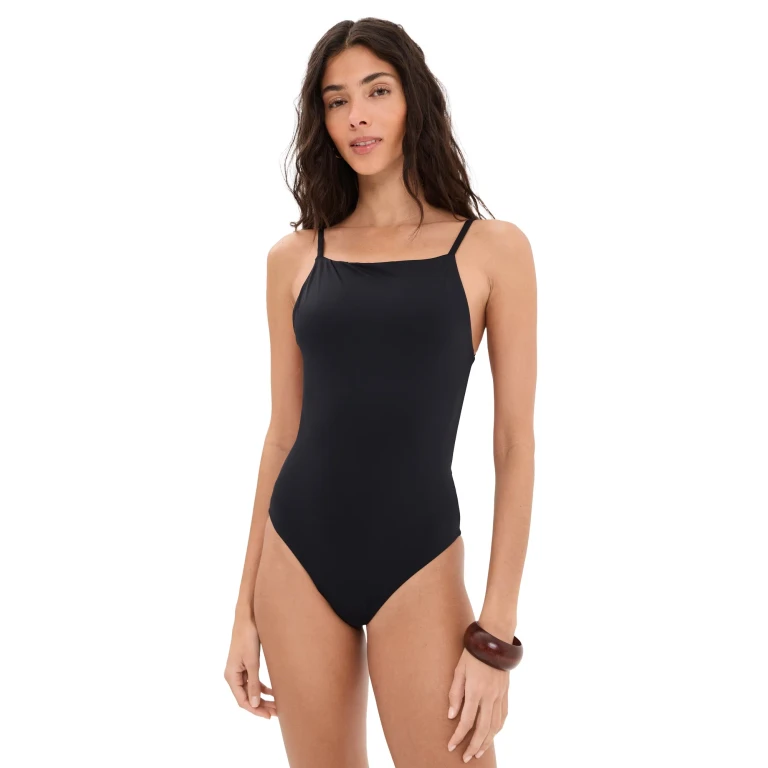 STAUD Claudia Badeanzug Schwarz/Weiß M