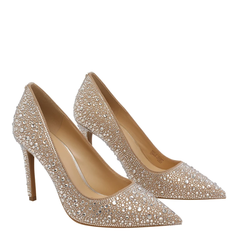 Michael Michael Kors Michael Kors With Heel Golden Fabric Strass/rubber Sole - Women