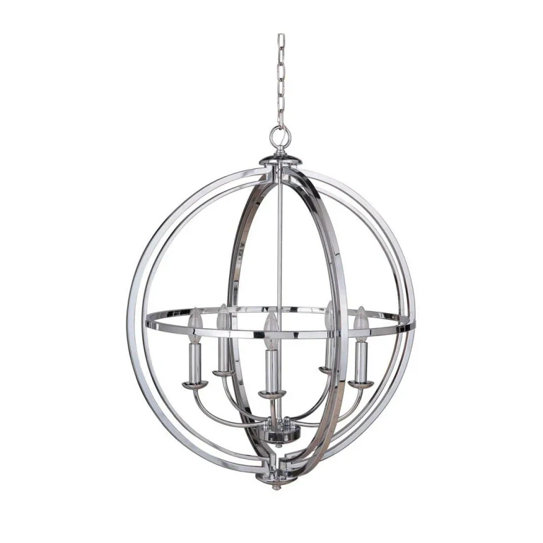 Berkeley 5-Light 26" Foyer Light in Chrome
