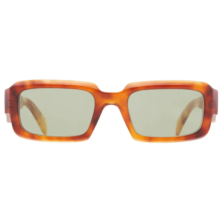 Prada Green Rectangular Mens Sunglasses PR 27ZS 11P60C 54