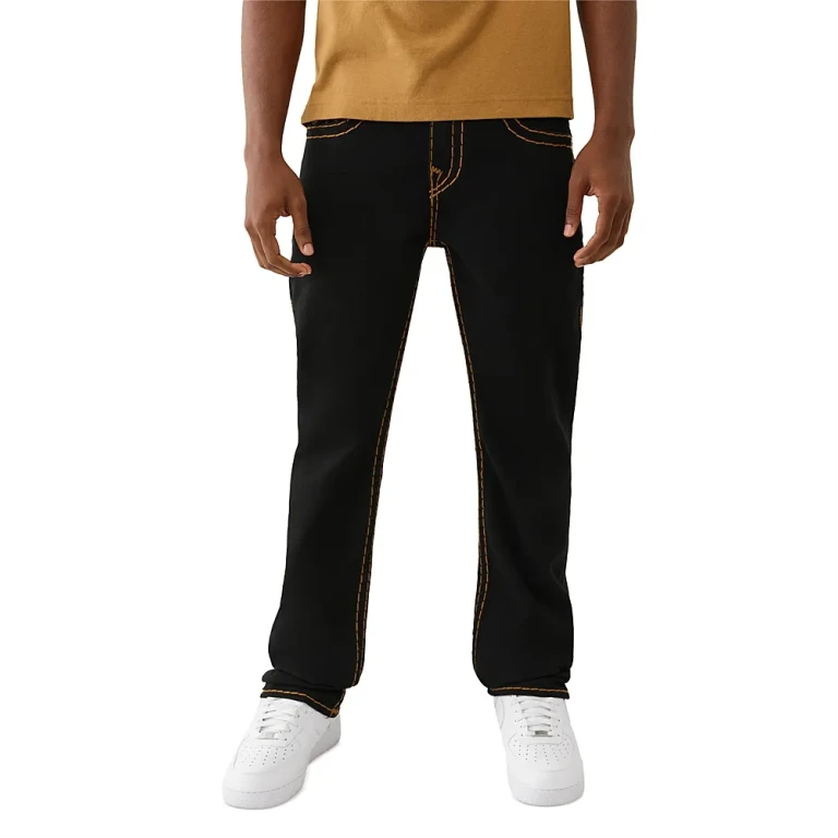 True Religion Ricky Super T Straight Fit Jeans in 2SB Black