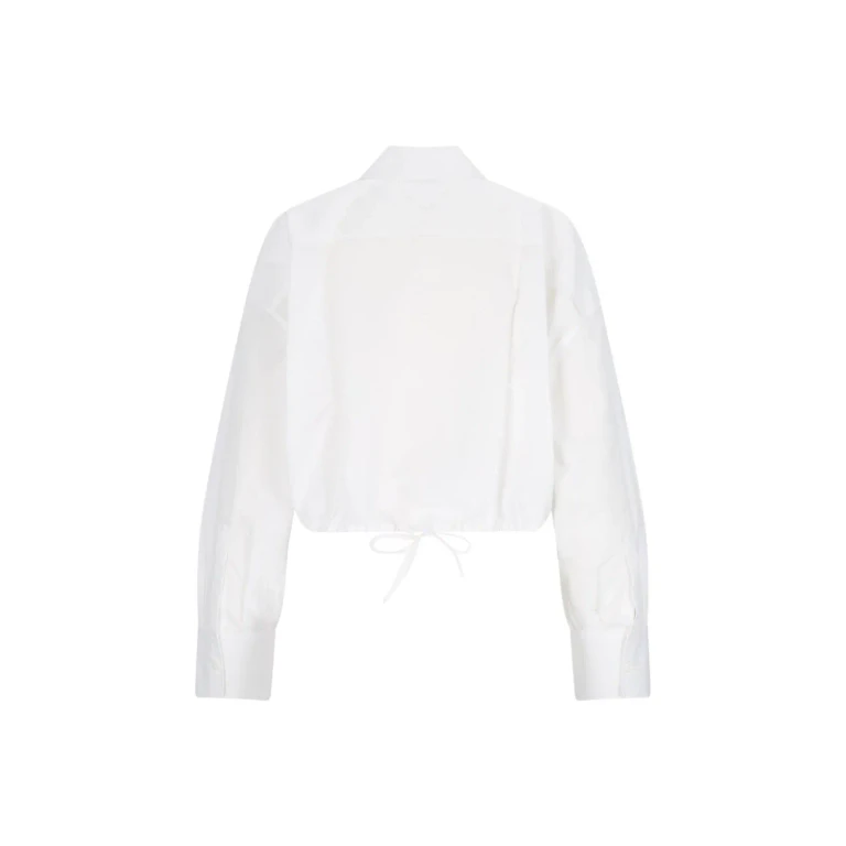Prada Logo Crop Shirt