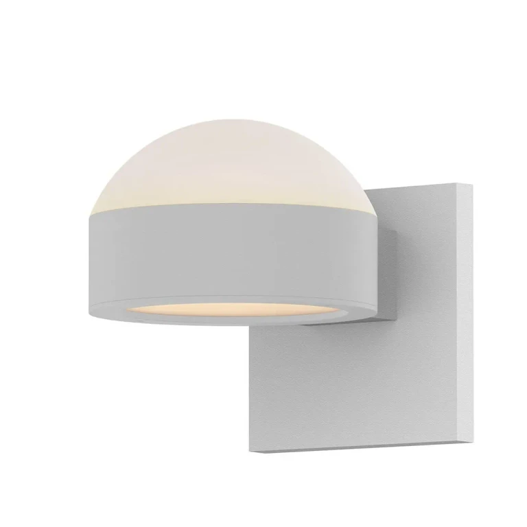 REALS 3.25" 2-Light Up/Down LED Wall Sconce in Textured White
