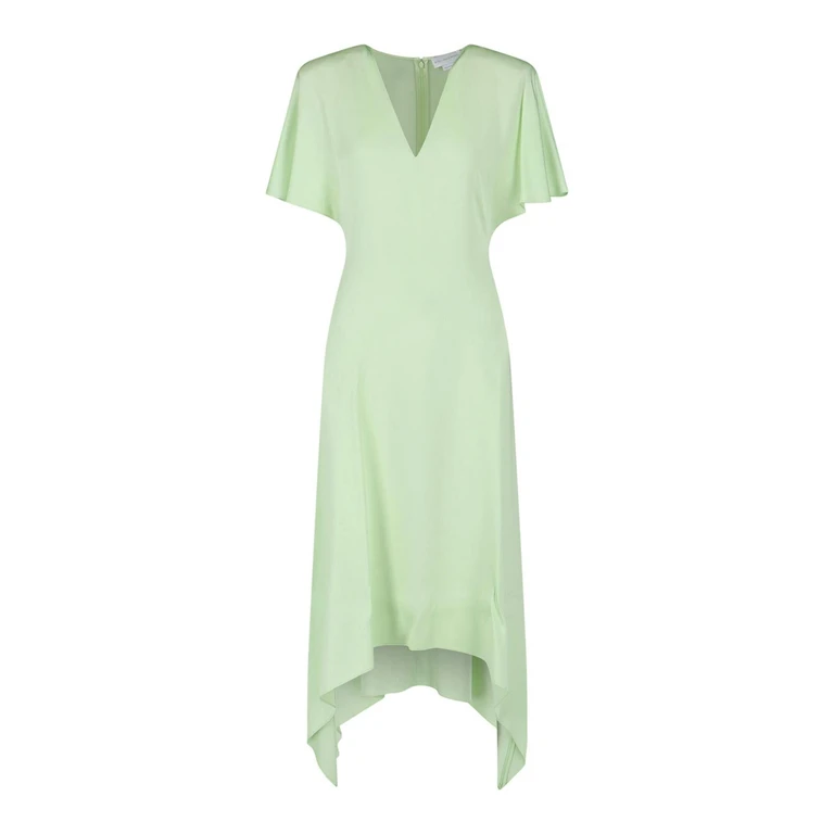 Stella Mccartney Robe Au Genou - Vert