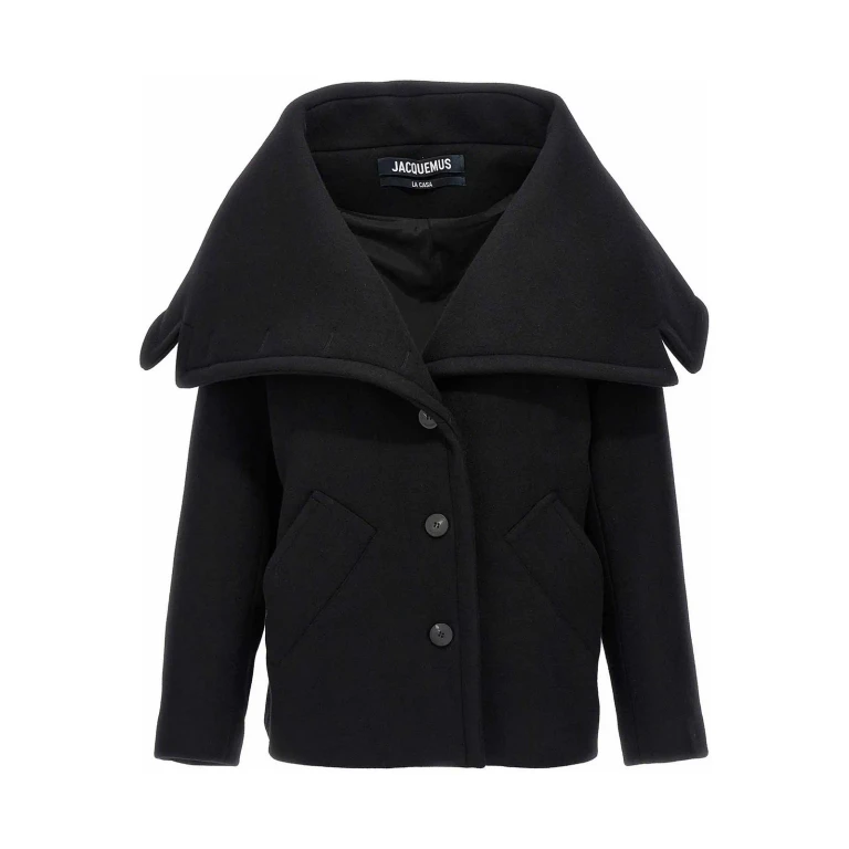 Jacquemus Manteau Court - Noir