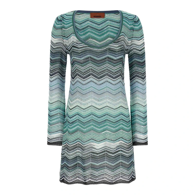 Missoni Robe Au Genou - Vert