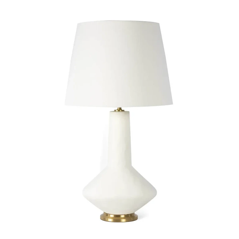 White Table Lamp from the Kayla Collection