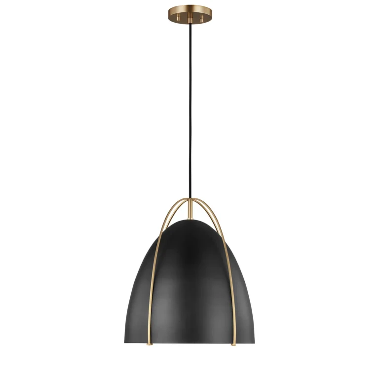 Norman Pendant Light in Satin Brass