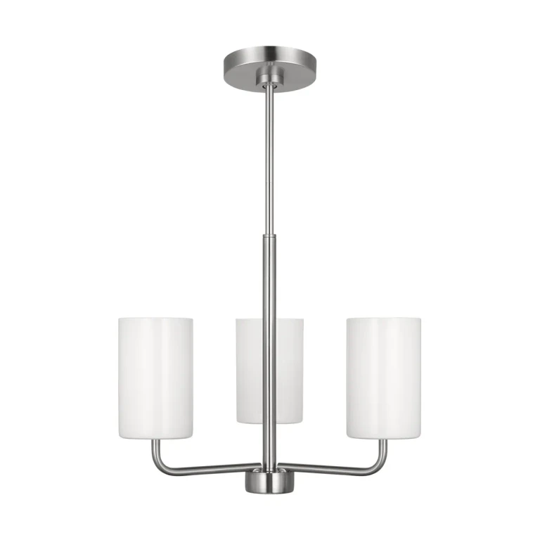 Brushed Steel Chandelier from the Rhett Collection